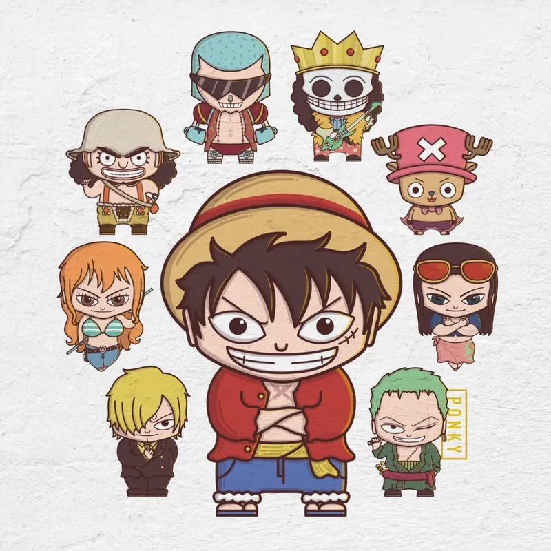 Bộ sưu tập nhân vật one piece chibi độc đáo
