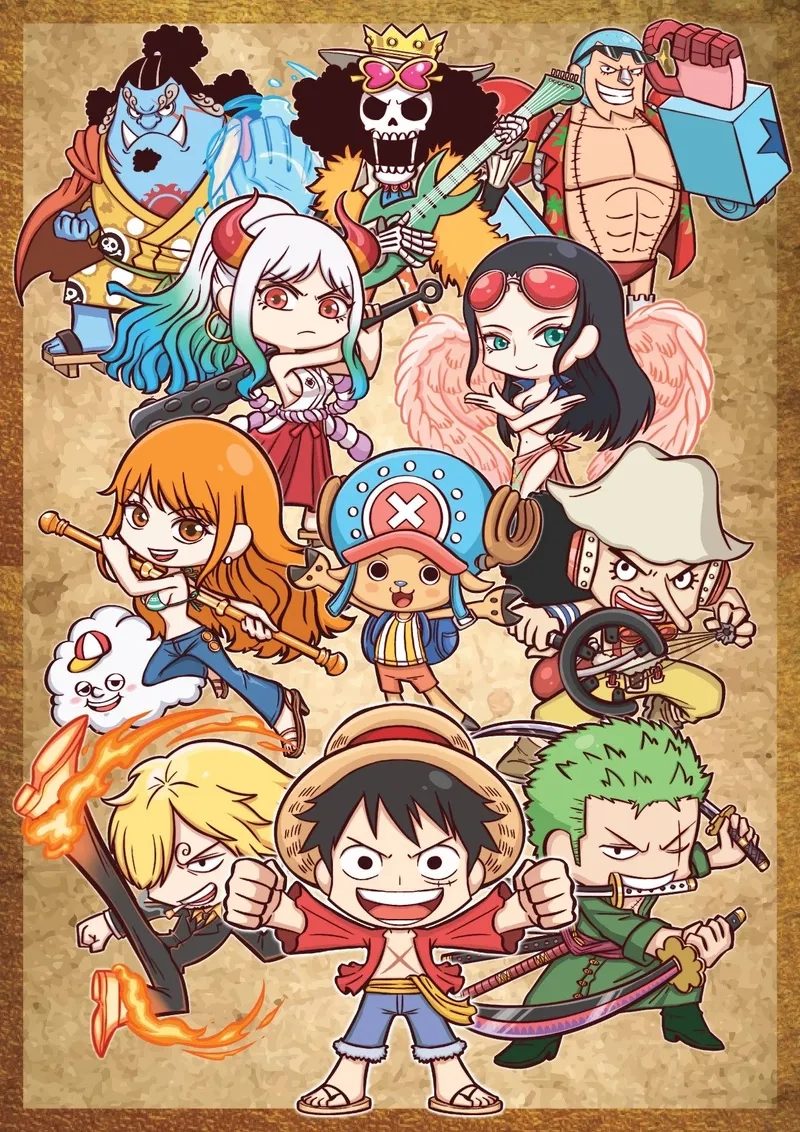 Ngắm nhìn ảnh one piece chibi cute dễ thương