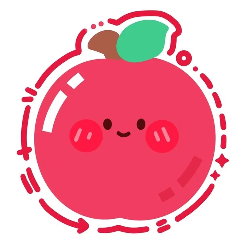 Ngắm trọn bộ hình quả táo cute lung linh