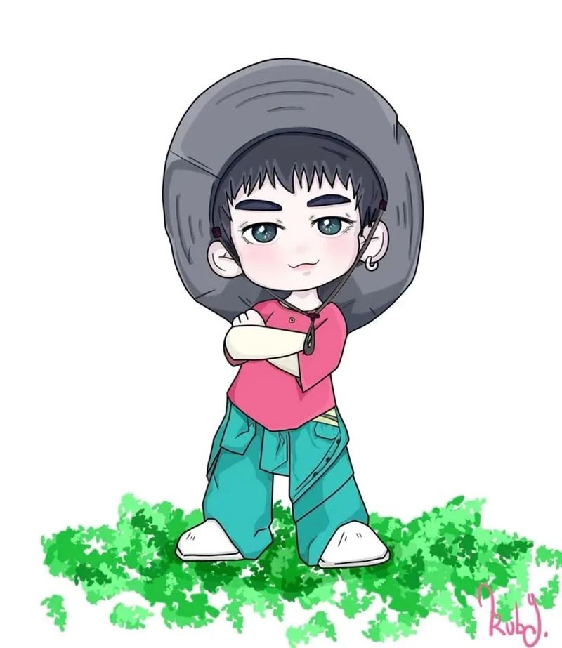 Trang trí màn hình với hình nền quang hùng masterd chibi