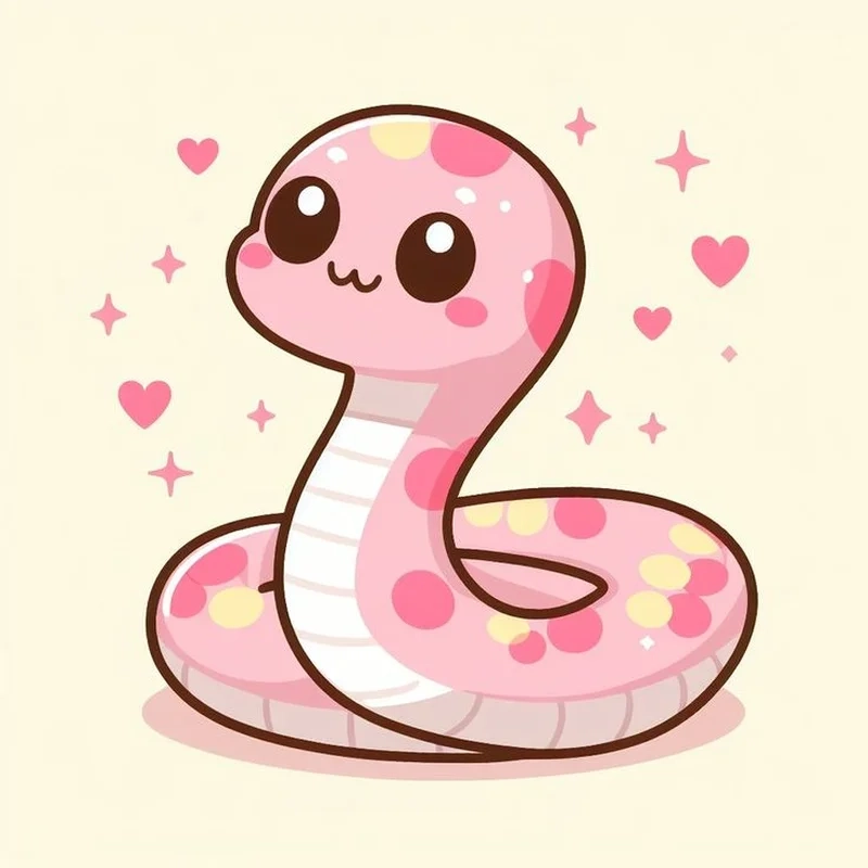 Ngắm nhìn con rắn chibi dễ thương cực độc đáo