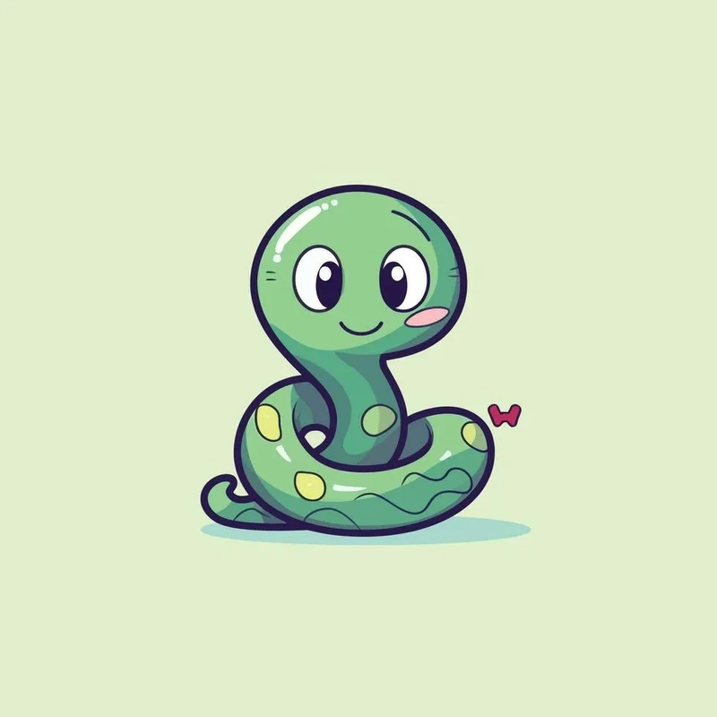 Sưu tầm ngay ảnh rắn chibi cute siêu ngộ nghĩnh