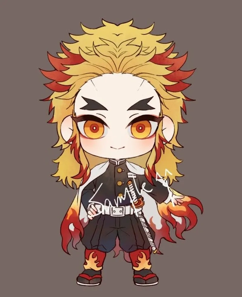 Bộ ảnh cute rengoku chibi hot trend mới