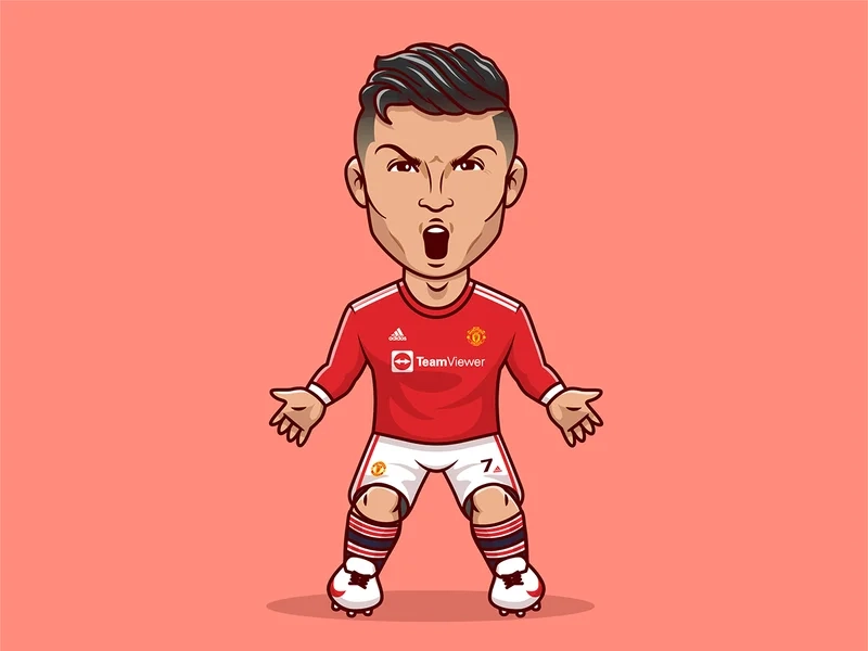 Thả tim cùng cr7 chibi phiên bản chibi cực xinh