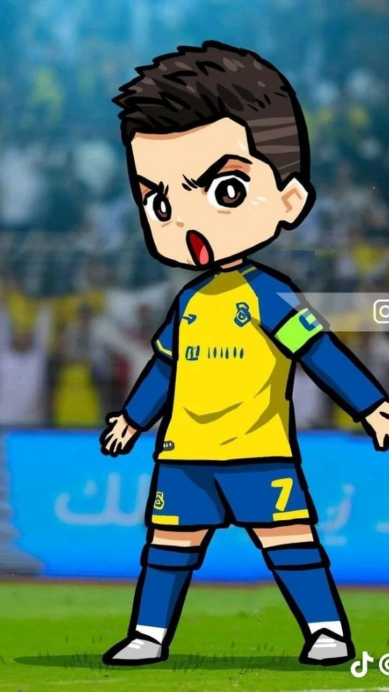 Khám phá hình ronaldo cute phiên bản chibi siêu xinh