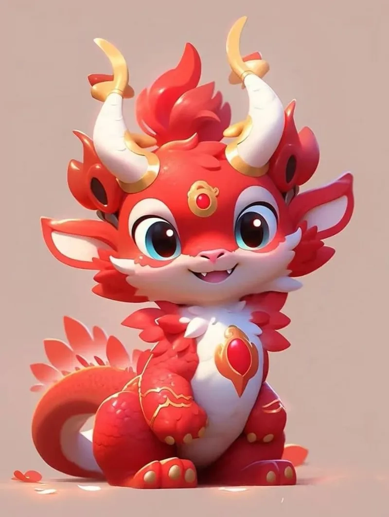 Ngắm nhìn rồng chibi anime đầy cá tính