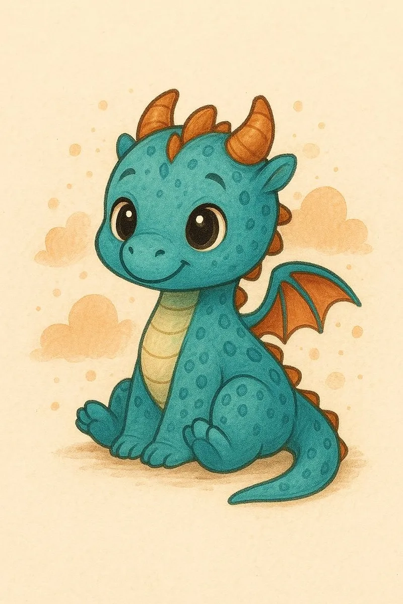Ngắm hình ảnh rồng chibi cực kỳ đáng yêu
