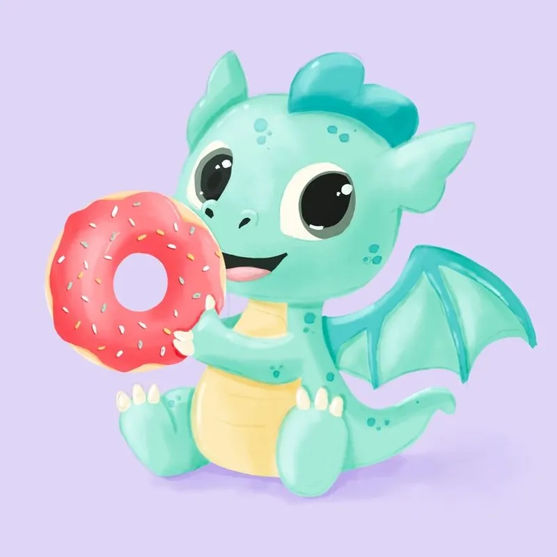 Cập nhật ngay avatar rồng chibi cute cực hot