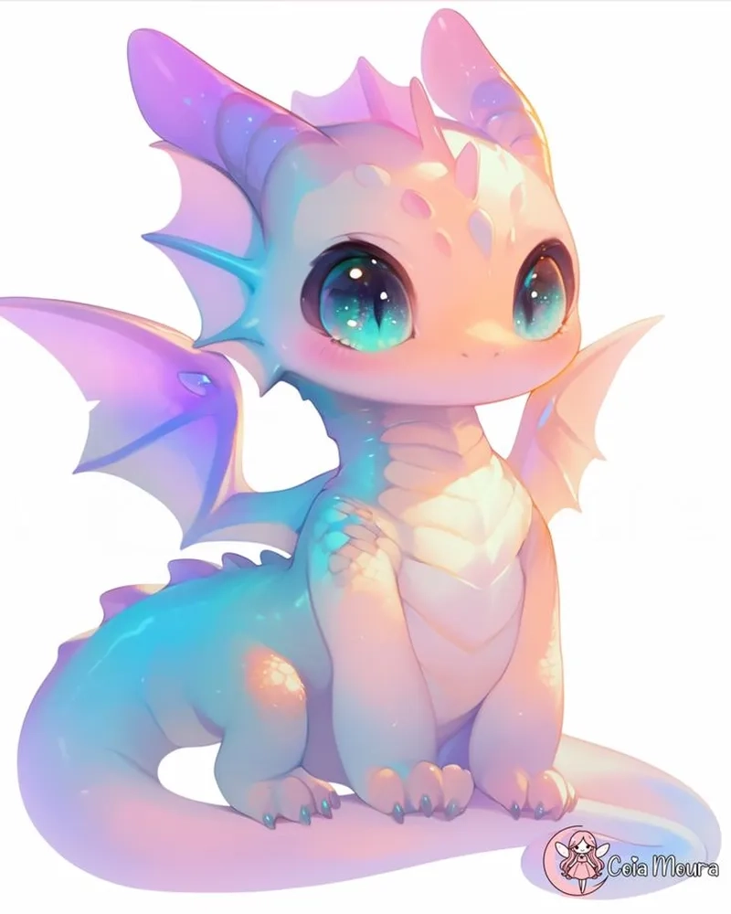 Lạc vào thế giới hình ảnh con rồng chibi