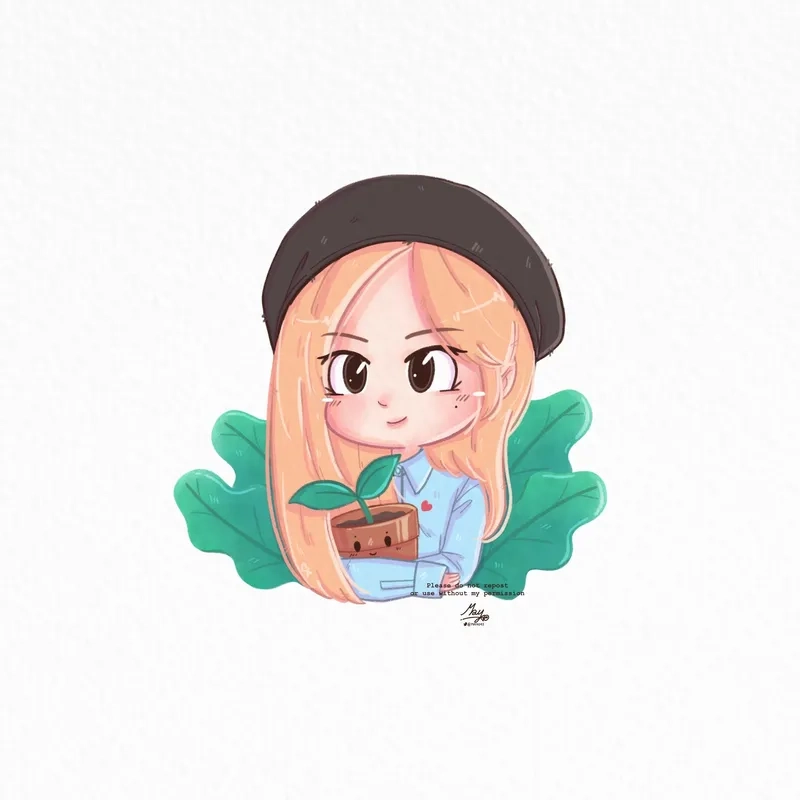 Tải ngay rosé chibi siêu dễ thương cho fan