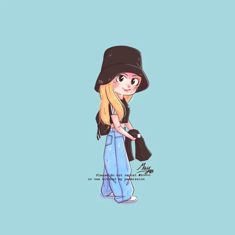 Sưu tập ngay hình rose blackpink chibi đáng yêu