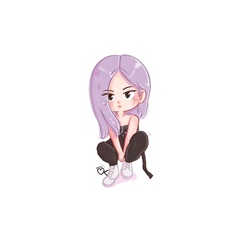 Cùng vui nhộn với rose chibi blackpink siêu dễ thương