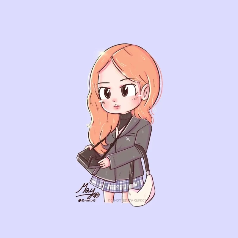 Tải ngay ảnh rose blackpink chibi cho fan cứng