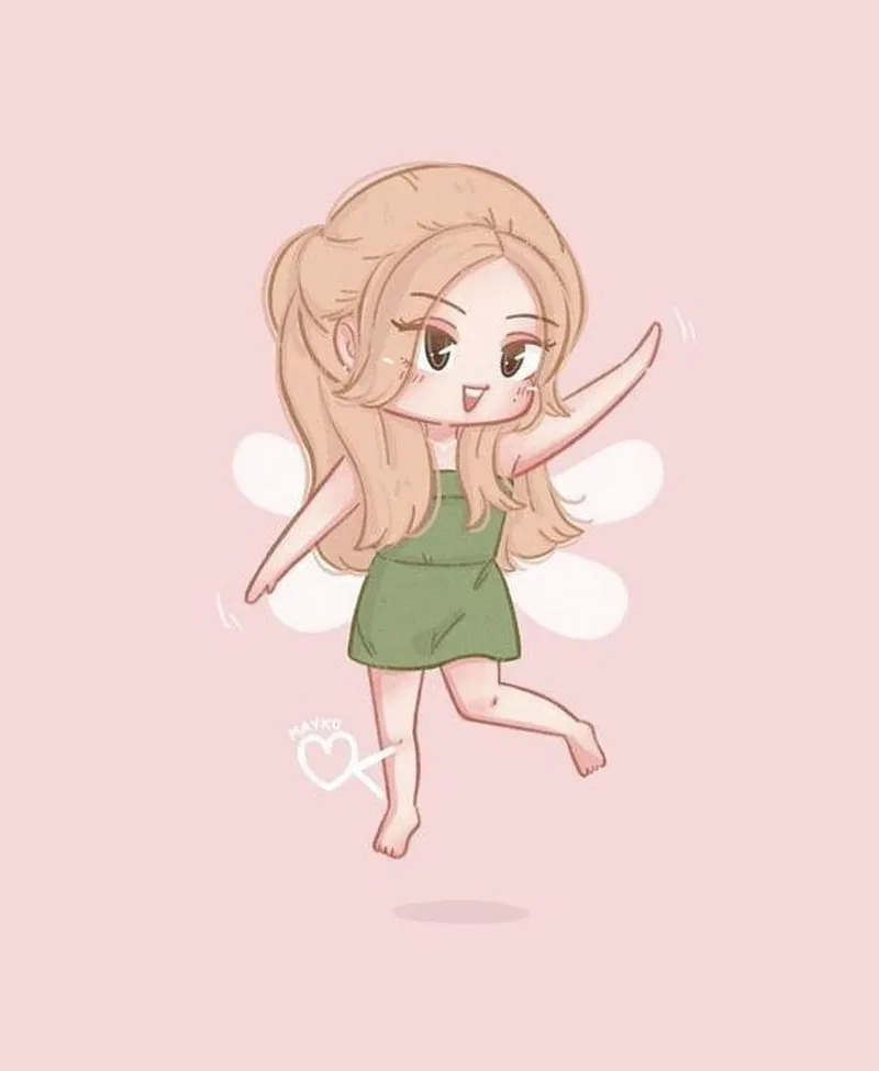 Fan sẽ mê blackpink rose chibi ngay từ lần đầu