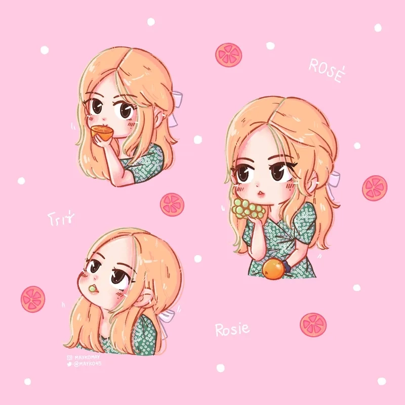 Thử sức sáng tạo với chibi rose blackpink đáng yêu