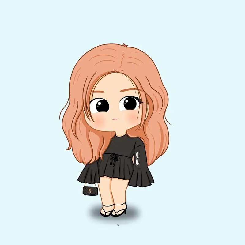 Thêm năng lượng cho ngày mới với ảnh rose chibi cute