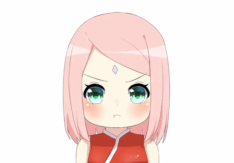 Trang trí màn hình với hình sakura chibi sinh động