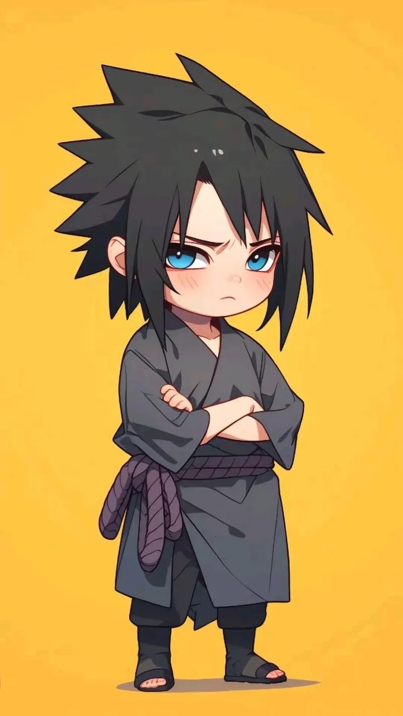 Thế giới thu nhỏ đầy cuốn hút sasuke chibi manga
