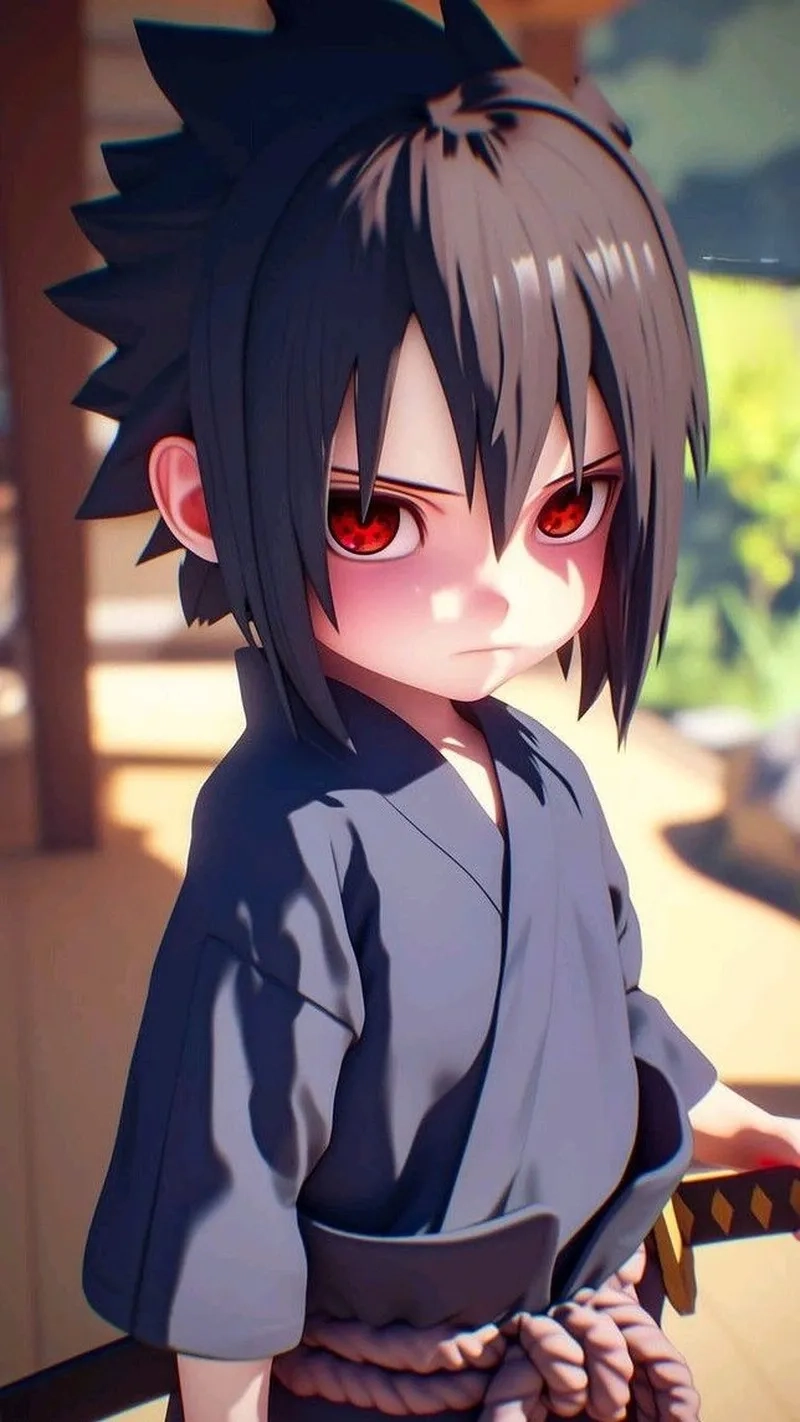 Hình ảnh siêu dễ thương ảnh sasuke chibi cute