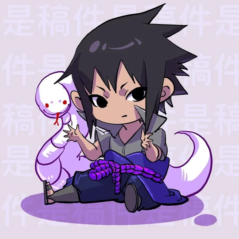 Thế giới hoạt hình cùng sasuke chibi anime