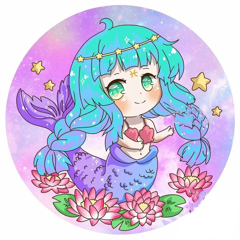 Sưu tập ngay hình ảnh cung song ngư nữ chibi cực xinh