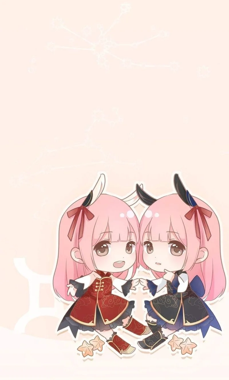 Khám phá chibi cung song tử dễ thương nhất hôm nay