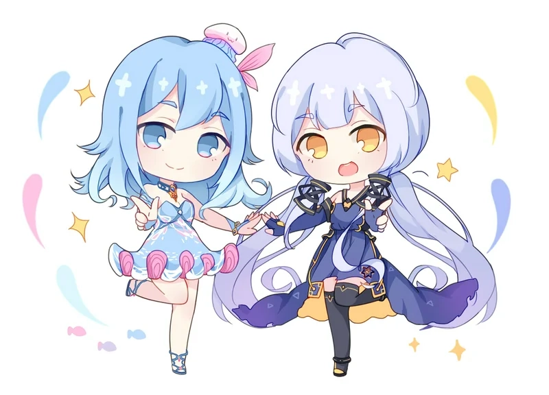 Chiêm ngưỡng hình ảnh cung song tử nữ chibi lung linh