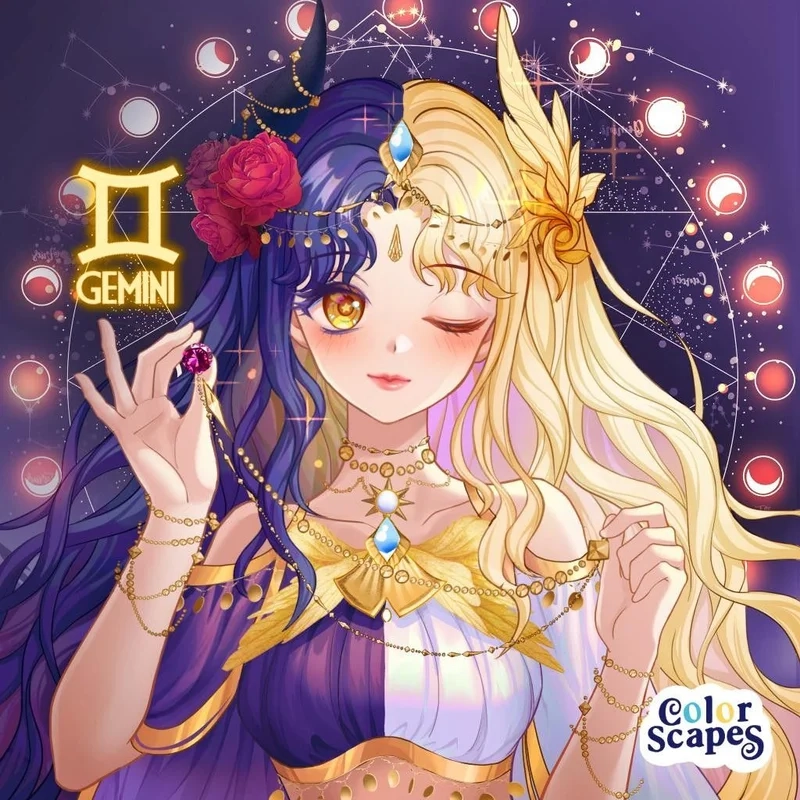 Tận hưởng niềm vui với ảnh chibi cung song tử dễ thương