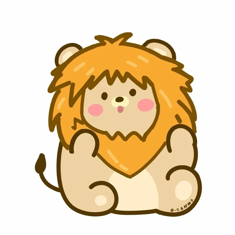 Sưu tầm ngay ảnh sư tử chibi cute hết nấc