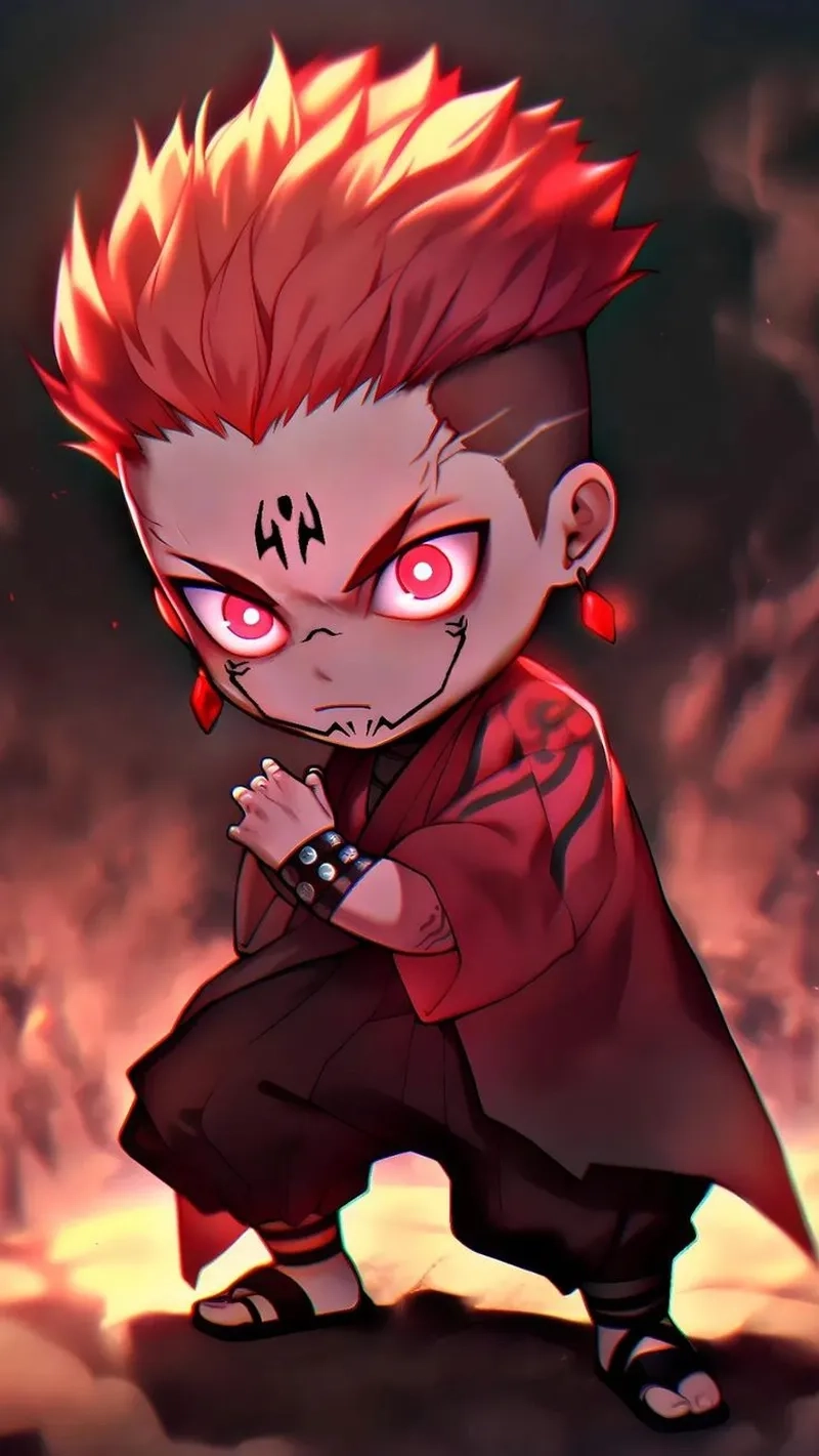 Tải ngay hình sukuna chibi ngộ nghĩnh cho điện thoại của bạn