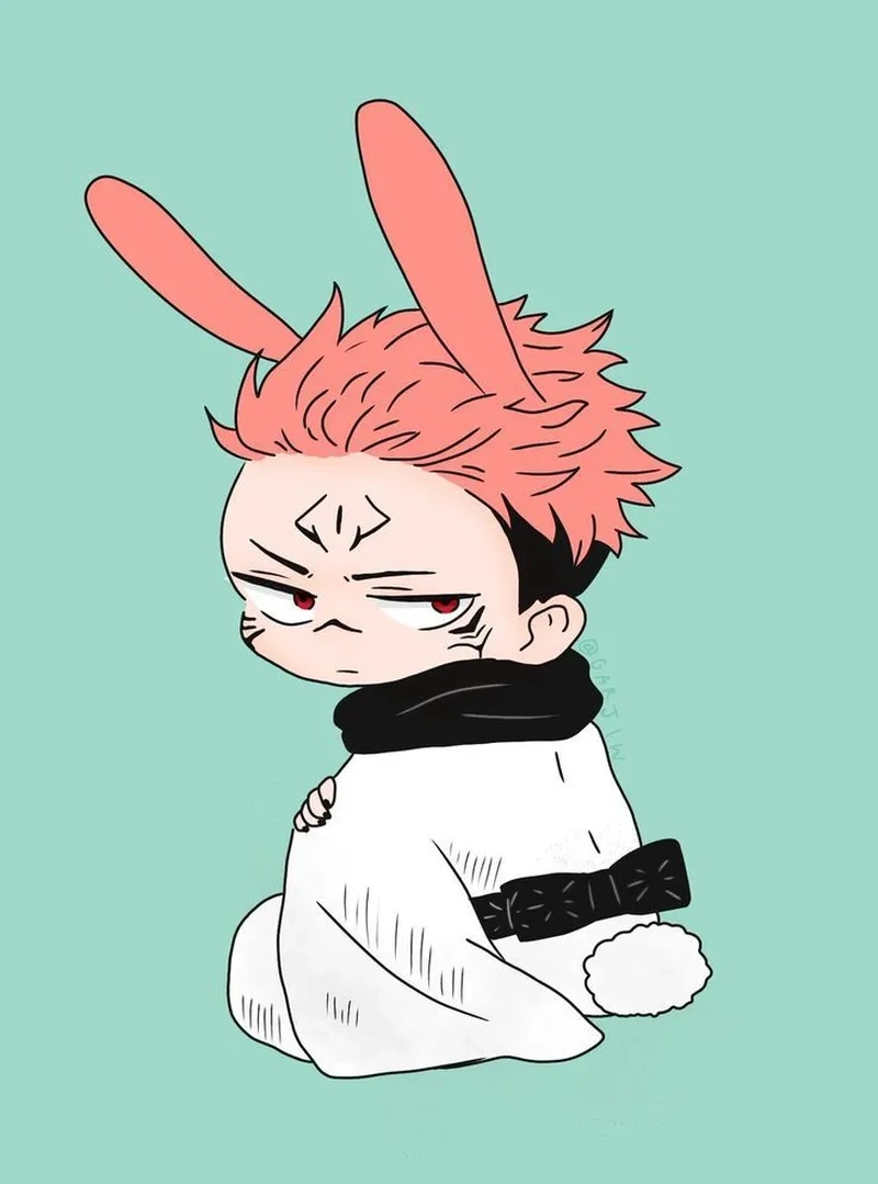 Lưu ngay sukuna chibi png để làm sticker độc đáo