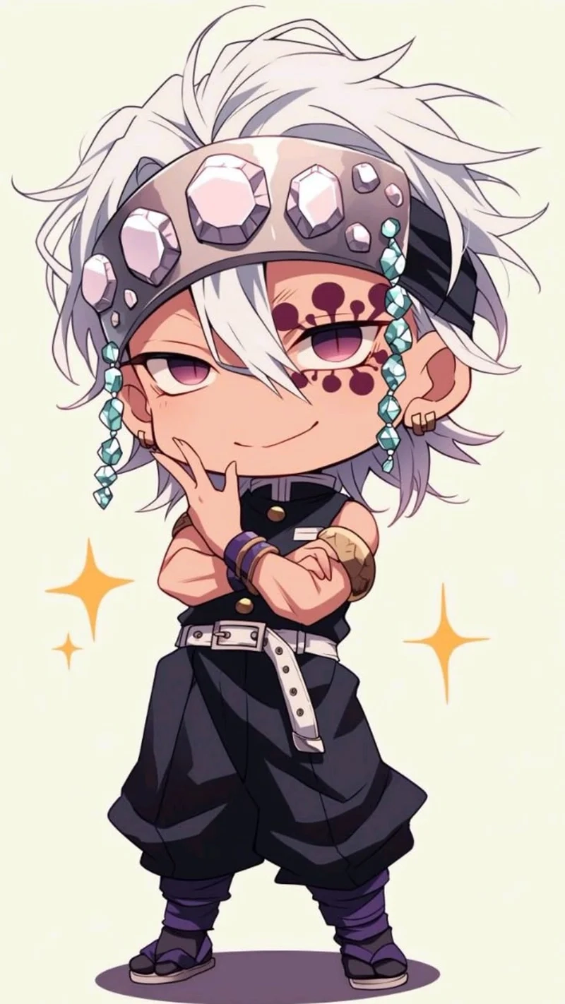 Ngắm nhìn uzui tengen chibi đáng yêu trong bộ sưu tập