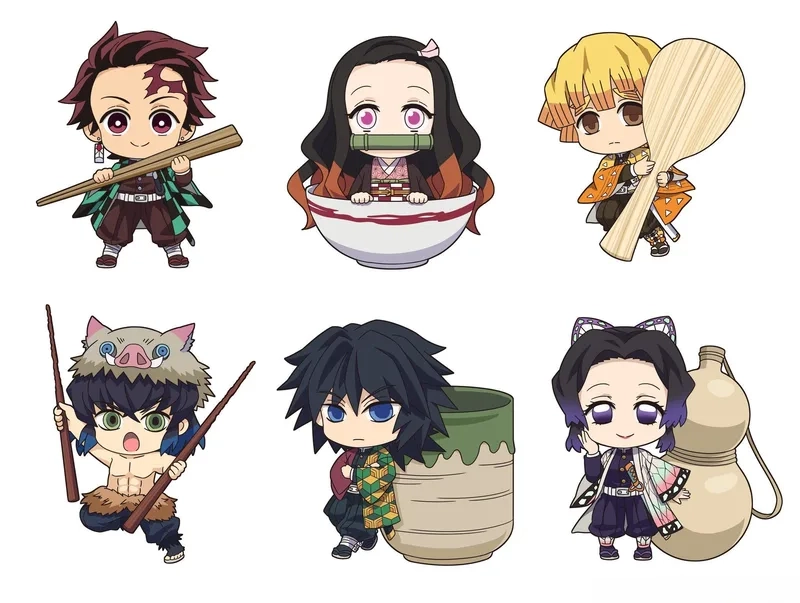 Thưởng thức anime chibi thanh gươm diệt quỷ sống động và độc đáo