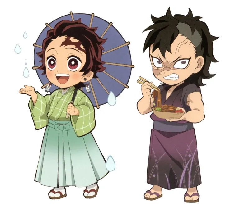 Thưởng thức anime thanh gươm diệt quỷ chibi hấp dẫn cho fan