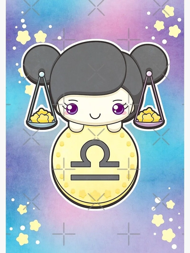 Biến avatar nổi bật nhờ hình chibi cung thiên bình siêu đáng yêu