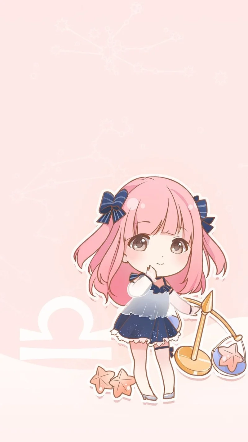Khám phá ngay hình cung thiên bình chibi phiên bản mini