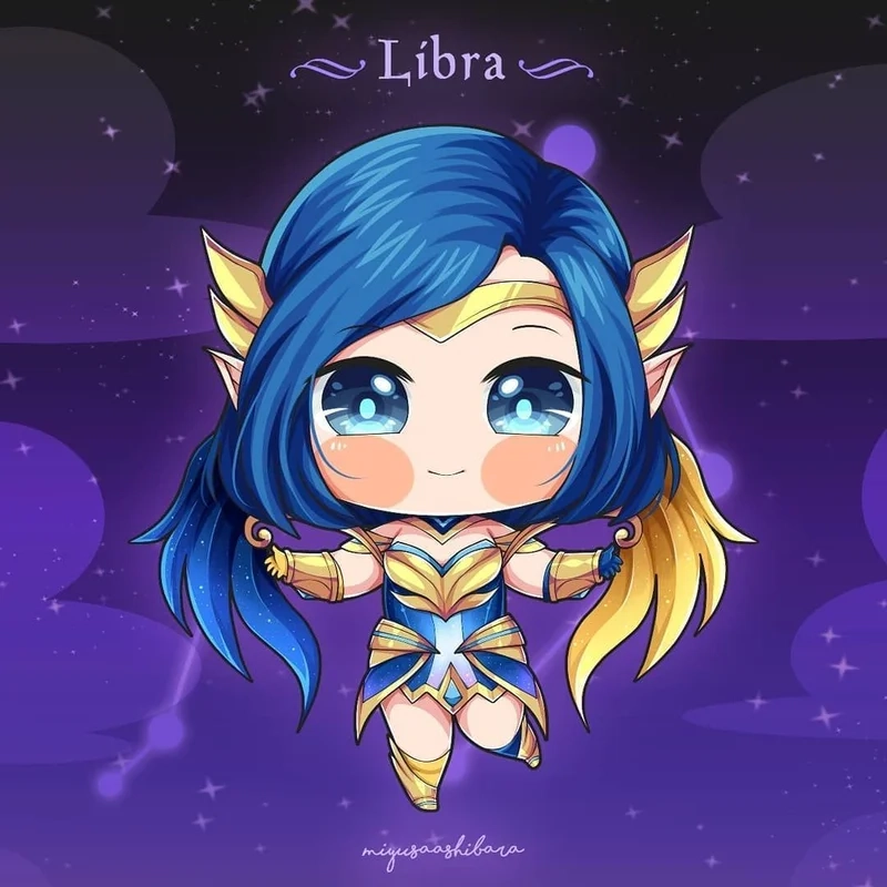 Thỏa sức sáng tạo với chibi cung thiên bình anime phiên bản mini