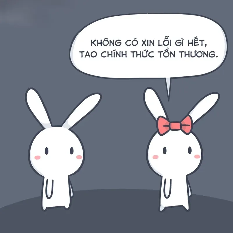 Bùng nổ tiếng cười cùng meme thỏ bảy màu cực chất