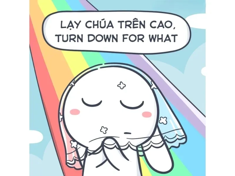 Sáng tạo nội dung với ảnh meme thỏ 7 màu độc lạ
