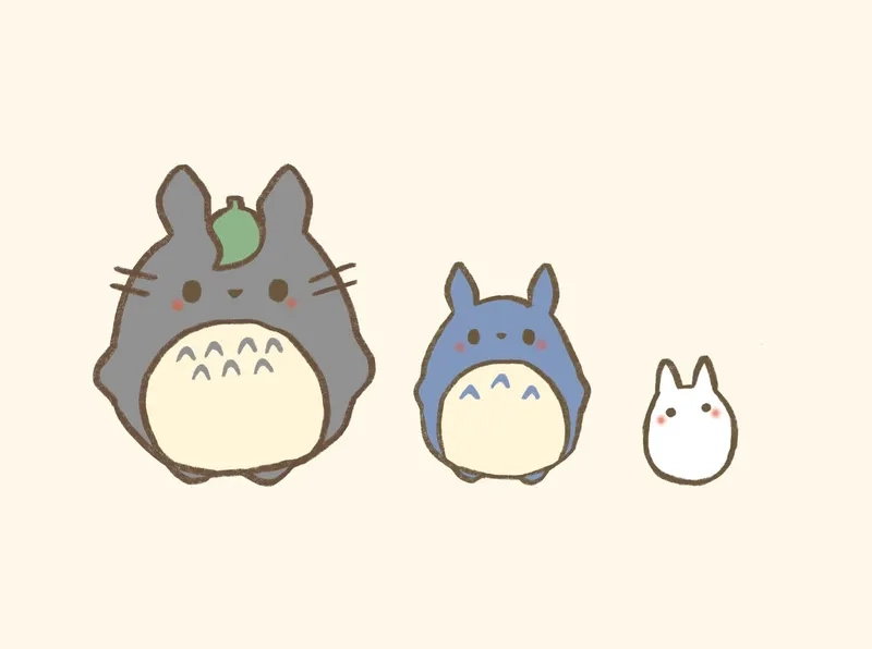 Trải nghiệm niềm vui với cute chibi totoro mỗi ngày