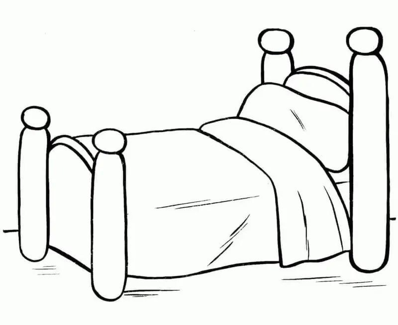Khám phá sáng tạo với tranh tô màu cái giường cho bé