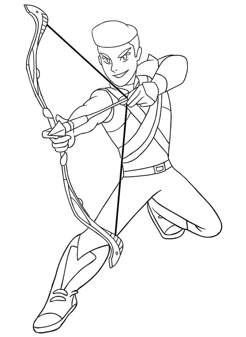 Bé yêu thích cung tên coloring page dễ thương và thú vị
