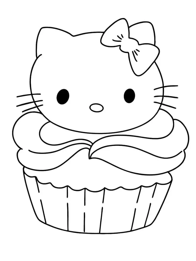 Vui học nghệ thuật qua tô màu cupcake xinh xắn