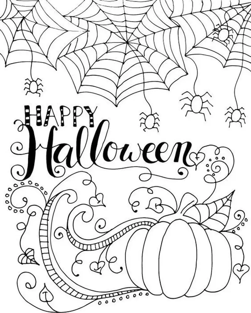 Bé thỏa sức sáng tạo với tranh tô màu Halloween