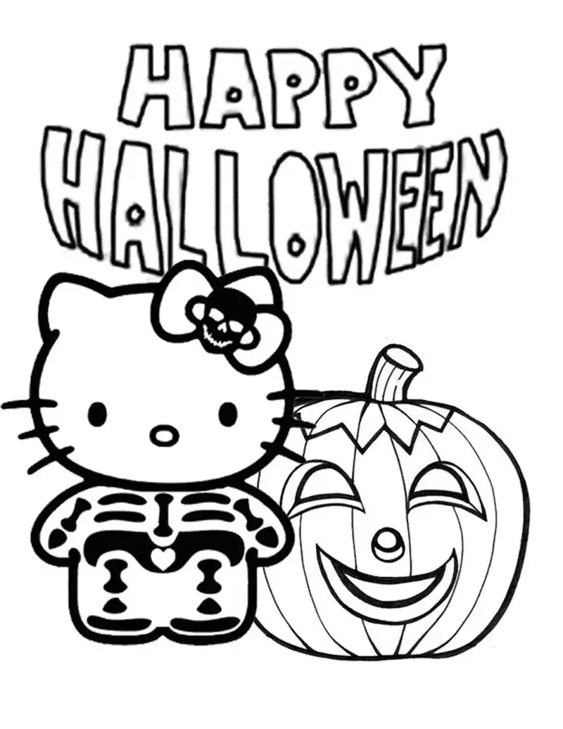 Bé sáng tạo với tô màu bí ngô Halloween nhiều màu