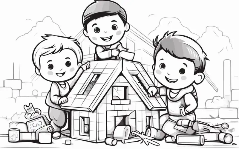 Bé thêm niềm vui sáng tạo với tranh tô màu công viên nhiều màu sắc