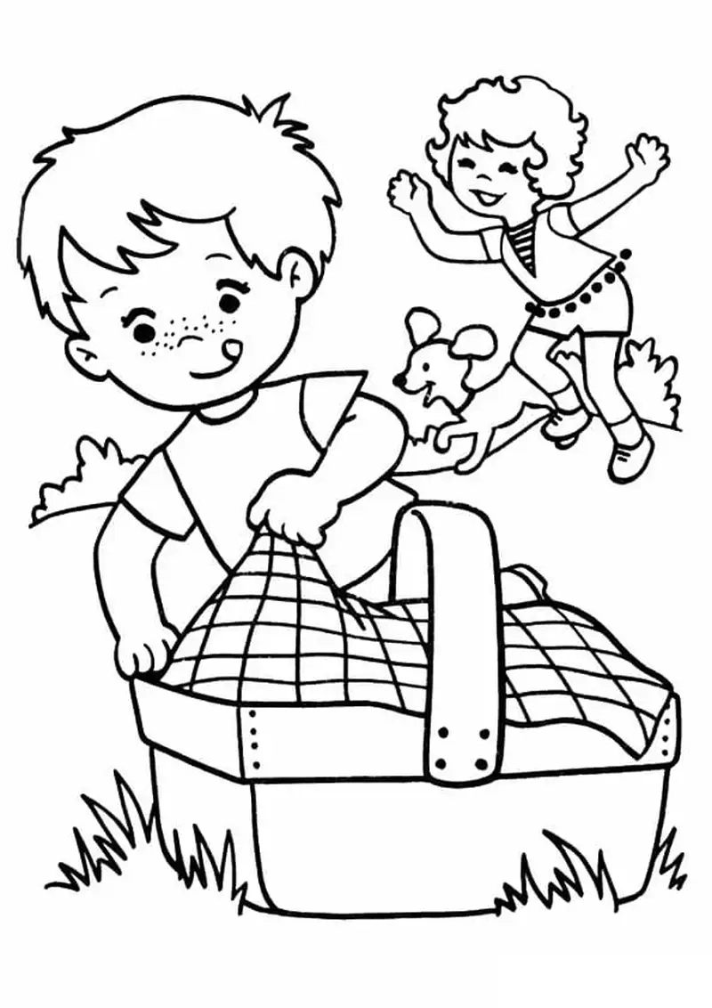Khám phá thế giới năng động qua tranh tô màu hoạt động ngoài trời