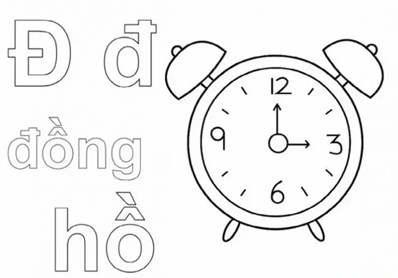 Khám phá ngay bộ tranh tô màu đồng hồ hình tròn đẹp mắt
