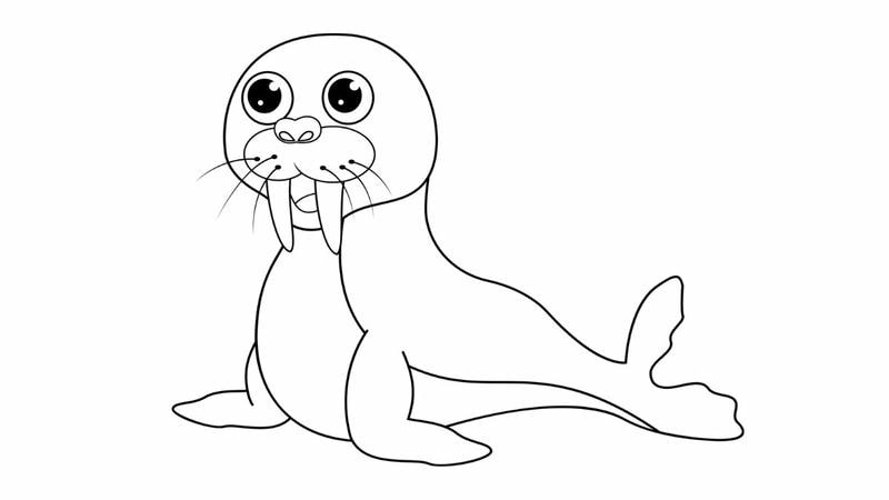 Bé yêu thích mẫu tranh tô màu 3d động vật dưới nước sinh động