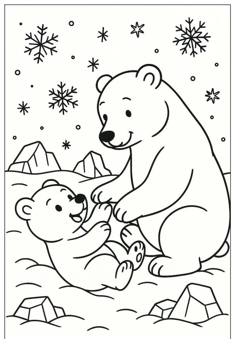 Thỏa sức sáng tạo với tranh tô màu bắc cực và Bắc Cực sinh động